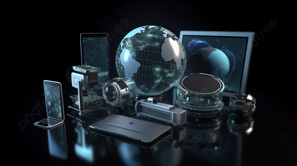 pngtree-some-electronics-and-electronic-devices-are-shown-on-black-background-picture-image_2678433 Adaptador OTG USB-C a USB 3.0 – Transferencia rápida para móviles